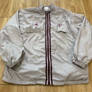Texas A&M University Adidas Full Zip Track Jacket Adult XL